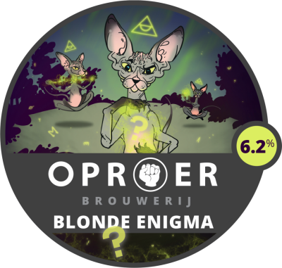 Oproer Blonde Enigma speciaalbier logo